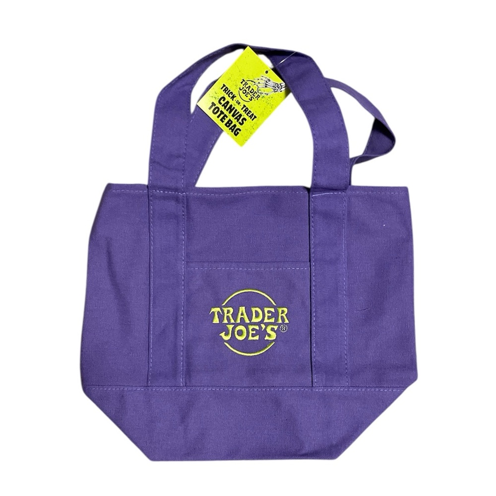 Trader Joe’s, trick-or-treat canvas mini tote bag  NWT F-18
